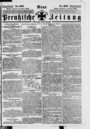 Neue preußische Zeitung vom 22.11.1919