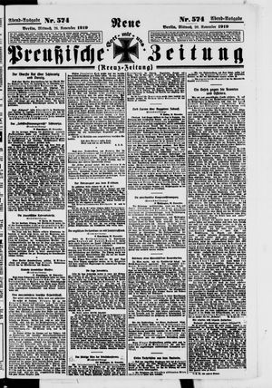 Neue preußische Zeitung vom 26.11.1919