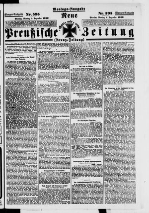 Neue preußische Zeitung vom 08.12.1919