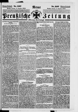 Neue preußische Zeitung vom 14.12.1919