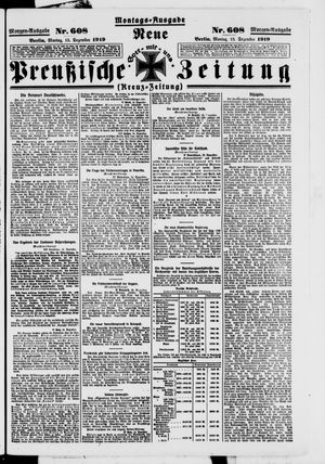 Neue preußische Zeitung vom 15.12.1919