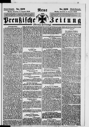 Neue preußische Zeitung vom 27.12.1919