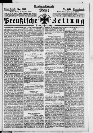 Neue preußische Zeitung vom 29.12.1919