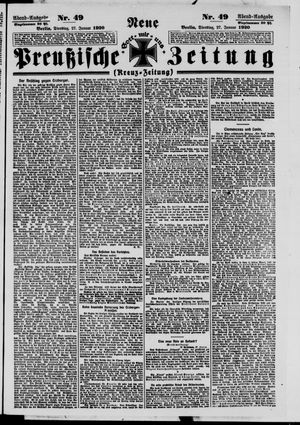 Neue preußische Zeitung vom 27.01.1920
