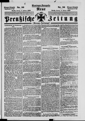 Neue preußische Zeitung vom 16.02.1920