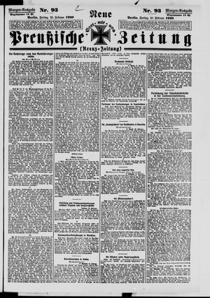 Neue preußische Zeitung vom 20.02.1920