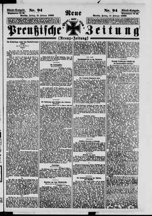 Neue preußische Zeitung vom 20.02.1920