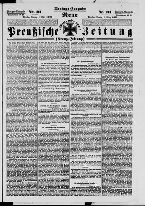 Neue preußische Zeitung vom 01.03.1920