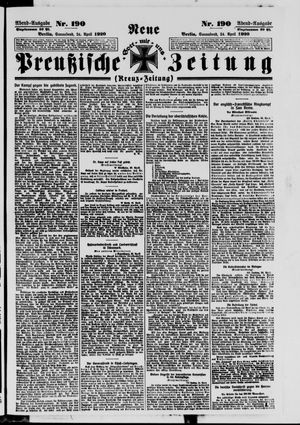 Neue preußische Zeitung vom 24.04.1920