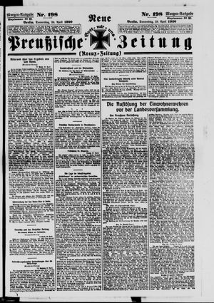 Neue preußische Zeitung vom 29.04.1920
