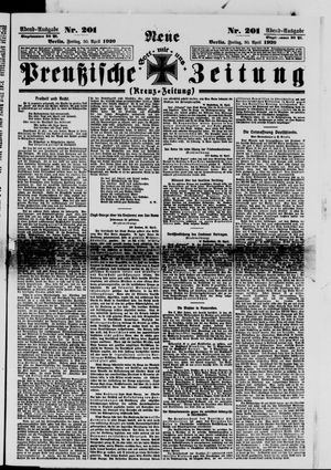 Neue preußische Zeitung vom 30.04.1920