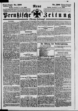 Neue preußische Zeitung vom 26.06.1920