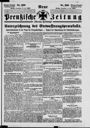 Neue preußische Zeitung vom 10.07.1920