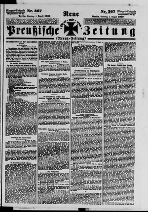 Neue preußische Zeitung vom 01.08.1920