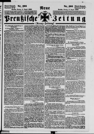 Neue preußische Zeitung vom 23.08.1920