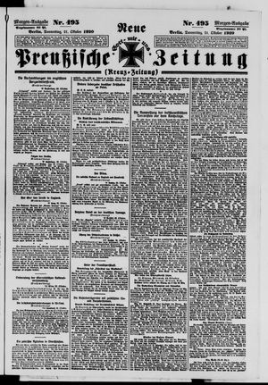 Neue preußische Zeitung vom 21.10.1920