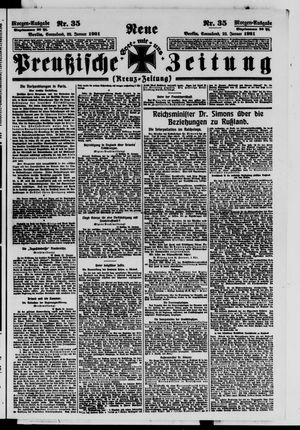 Neue preußische Zeitung vom 22.01.1921