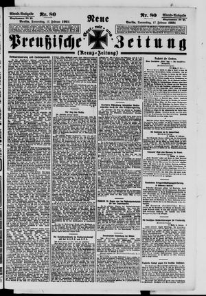 Neue preußische Zeitung vom 17.02.1921