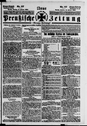 Neue preußische Zeitung vom 22.02.1921