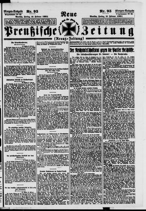 Neue preußische Zeitung vom 25.02.1921