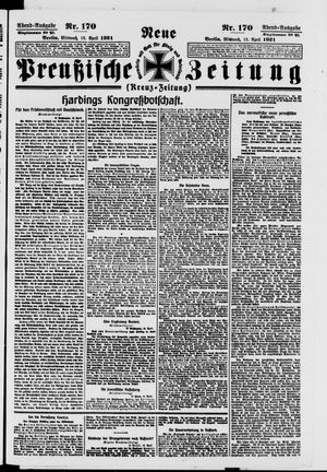 Neue preußische Zeitung vom 13.04.1921