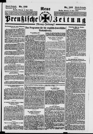 Neue preußische Zeitung vom 20.04.1921
