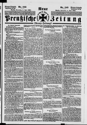 Neue preußische Zeitung vom 21.04.1921