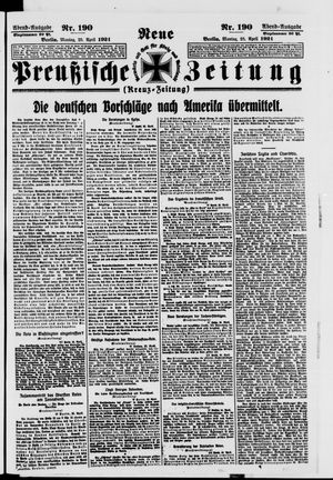 Neue preußische Zeitung vom 25.04.1921