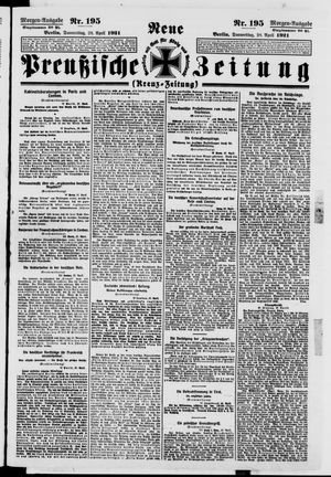 Neue preußische Zeitung vom 28.04.1921