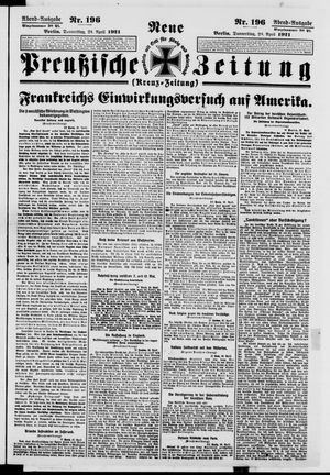 Neue preußische Zeitung vom 28.04.1921