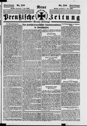 Neue preußische Zeitung vom 07.05.1921