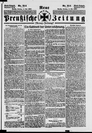 Neue preußische Zeitung vom 10.05.1921