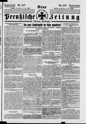 Neue preußische Zeitung vom 12.05.1921