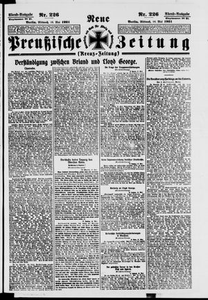 Neue preußische Zeitung vom 18.05.1921