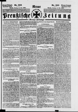 Neue preußische Zeitung vom 22.05.1921