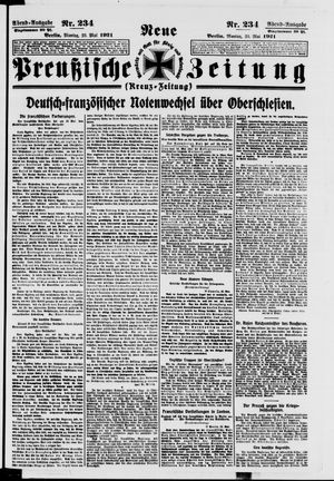 Neue preußische Zeitung vom 23.05.1921
