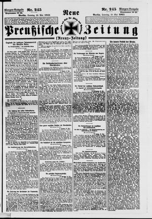 Neue preußische Zeitung vom 29.05.1921