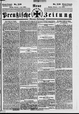 Neue preußische Zeitung vom 01.06.1921