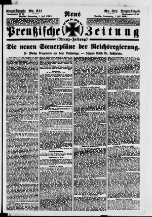 Neue preußische Zeitung vom 07.07.1921