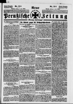 Neue preußische Zeitung vom 08.07.1921