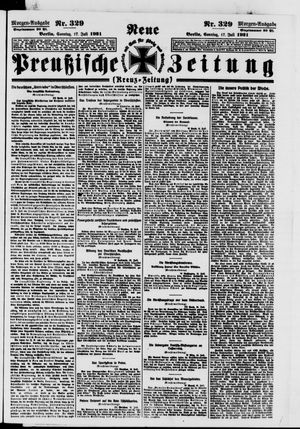 Neue preußische Zeitung vom 17.07.1921