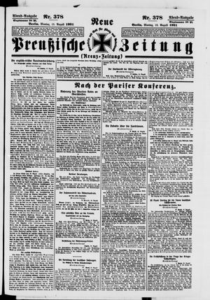 Neue preußische Zeitung vom 15.08.1921