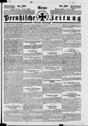 Neue preußische Zeitung vom 16.08.1921