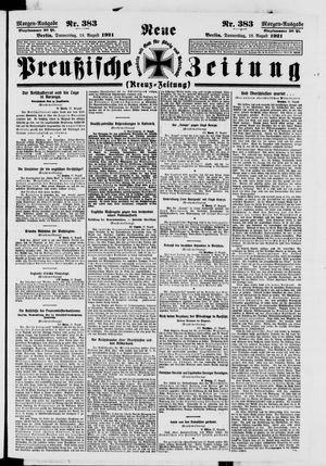 Neue preußische Zeitung vom 18.08.1921