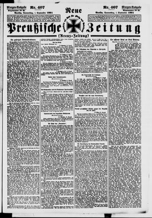 Neue preußische Zeitung vom 01.09.1921