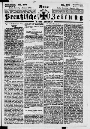 Neue preußische Zeitung vom 01.09.1921