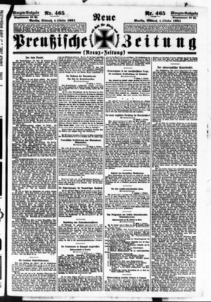 Neue preußische Zeitung vom 05.10.1921