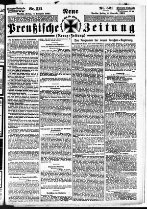 Neue preußische Zeitung vom 11.11.1921