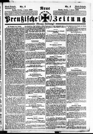Neue preußische Zeitung vom 03.01.1922