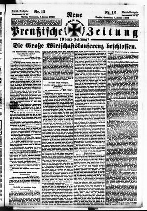 Neue preußische Zeitung vom 07.01.1922